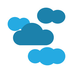 Cloudy icon design template