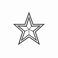 Obraz premium Five-pointed star graphic design, white background, geometric pattern, for web design