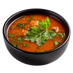 Harira soup isolated on transparent background