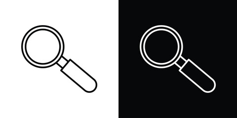 Search icon. Simple Minimal Pictogram. Vector