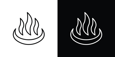 Onsen icon. Simple Minimal Pictogram. Vector