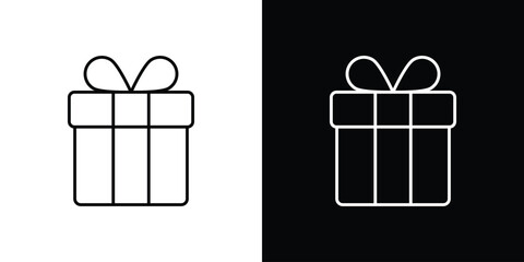 Gift icon. Simple Minimal Pictogram. Vector