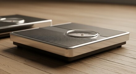 Modern digital bathroom scale with sleek design and accurate weighing platform for health monitoring and fitness tracking in contemporary home