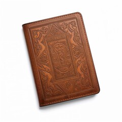 Fototapeta premium old book cover isolated on white background