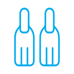 Pair of Swim Fins Icon