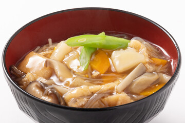 ［宮城県郷土料理］おくずかけ（白石温麺）