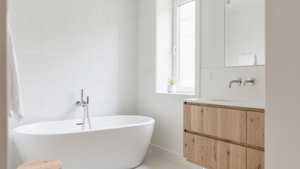 Nordic Clean Bathroom Design

