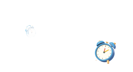 Fast Delivery, Shipping, and Logistics Concept Cardboard Boxes and Alarm Clocks