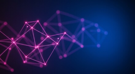 Fototapeta premium a blue and pink abstract background with lines and dots
