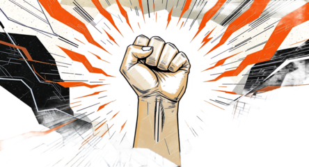 Fist of Power, Strength, and Resistance Illustration