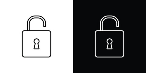 Unlock icon collection. Web design, apps.