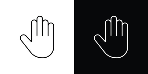 Stop icon collection. Web design, apps.