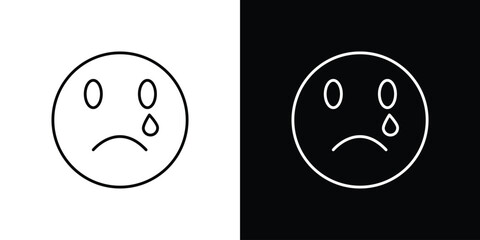 Sad icon collection. Web design, apps.