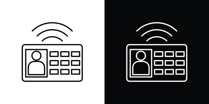 Interphone icon collection. Web design, apps.
