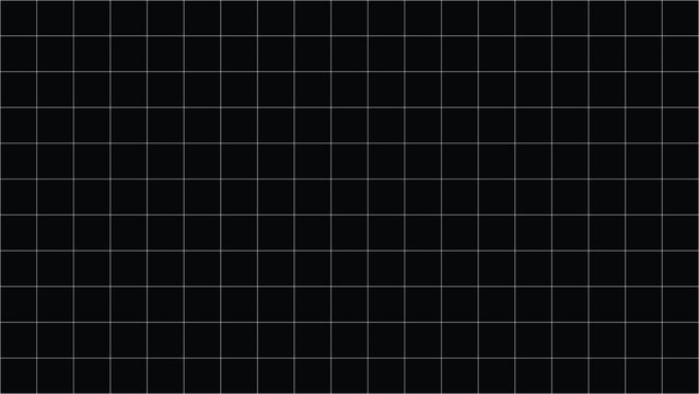 Abstract geometric pattern of thin white lines on a stark black background creating a minimalist grid design