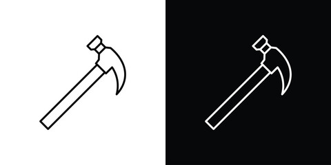 Hammer icon collection. Web design, apps.