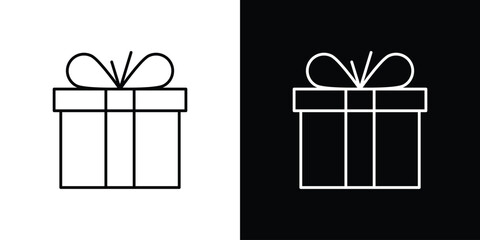 Gift icon collection. Web design, apps.