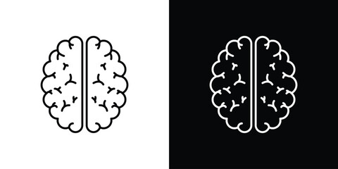Brain icon collection. Web design, apps.