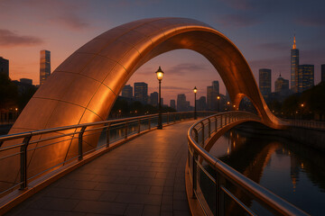 Obraz premium Copper Arch Bridge