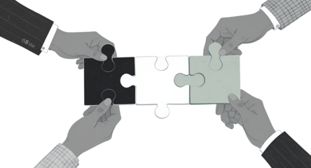 Teamwork and Collaboration, Jigsaw Puzzle Solution