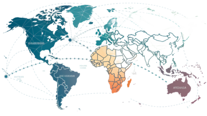 Global Connectivity and Networking Visualization