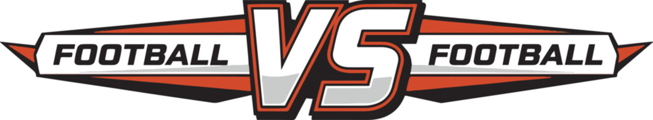 A graphic depicting 'Softball vs. Football,' showcasing a stylized 'VS' between the two sports with banners displaying each sport's name. © Muntaha Studio