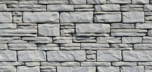 Fototapeta premium Seamless gray concrete stone wall texture, ideal for backgrounds, seamless pattern, industrial