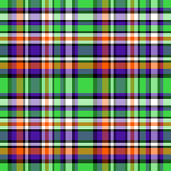 Halloween Party Plaid 2 Seamless Repeat