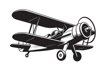 detailed biplane blueprint vector artwork vintage aviation schematic drawing for ww1 aircraft enthusiasts and designers