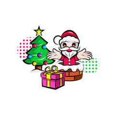 クリスマス｜使える季節行事素材シリーズ(冬)｜ポップなワンポイントイラスト