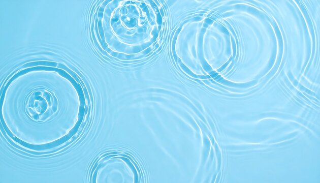 Water Ripples with Blue Background.