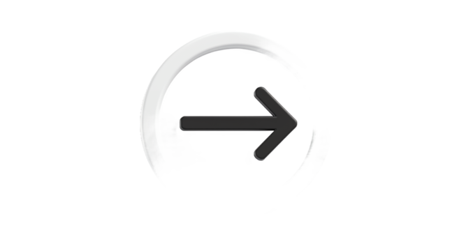 Directional Arrow Icon on a White Background, Concept of Forward Movement - Powered by Adobe