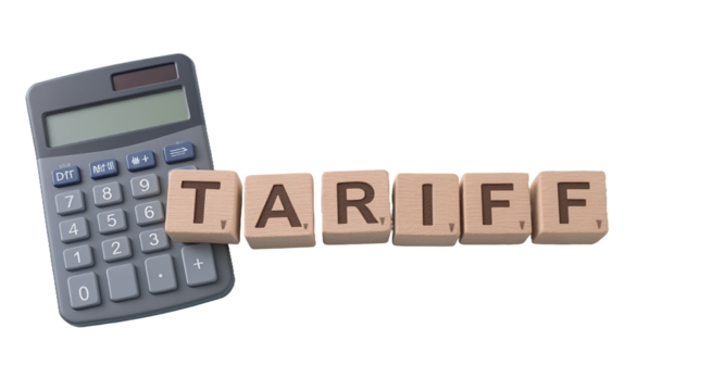 Finance and Taxes Concept with Calculator and Currency