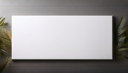Obraz premium a flat rectangular white surface likely a blank canvas or display board for various purposes