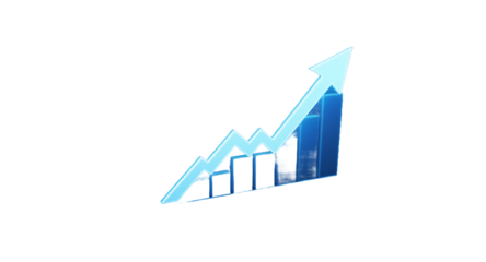 Financial Growth Graph, Business Trend, Success Visualization