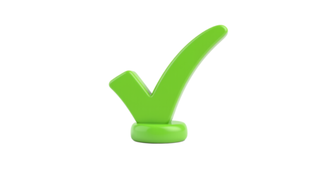 Green Checkmark on White Background
