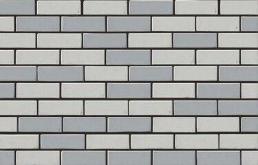 Obraz premium Gray and white brick wall texture