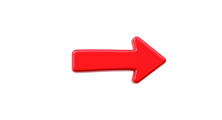 Red Arrow Symbol Pointing Right on Black Background