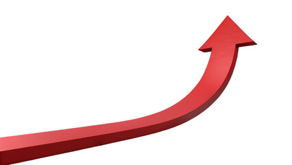 Red Arrow Rising to Success and Growth