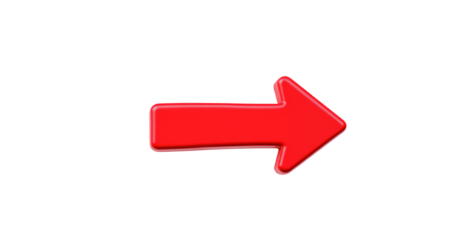 Red Arrow Symbol Pointing Right on Black Background