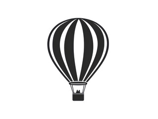 Obraz premium hot air balloon vector illustration on white background