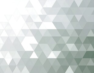 Abstract grayscale mosaic of small triangles, gradient from white to dark gray