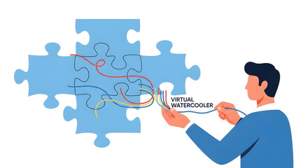 Connecting the virtual watercooler, solving business puzzles together!
