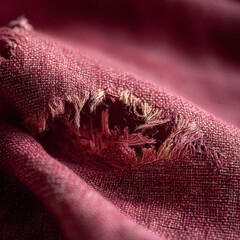 A piece of fabric with a hole in it