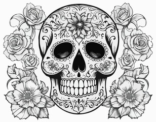 Hand holding a glass. Illustration