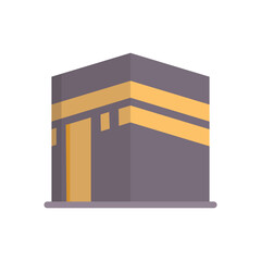 Kaaba Flat icon. Stock Illustration