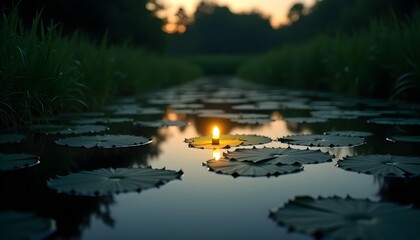 Tranquil Luminescence at Twilight