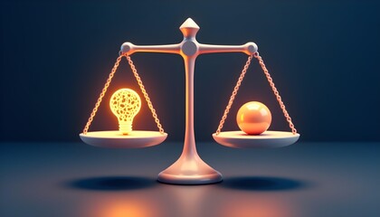 Balance of Ideas: Scales Illuminated by Innovation