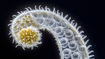 Microscopic Plant Seed Pod Closeup Detailed  Magnified Botany Nature