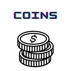 Coins dollar coins 